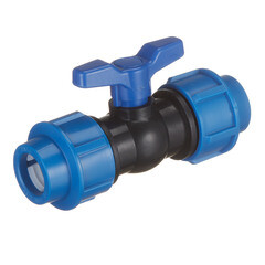 Кран шаровой ПНД компрессионный 25х25 мм - фото 2