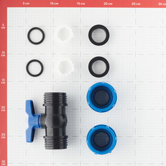 Кран шаровой ПНД компрессионный 25х25 мм - фото 3