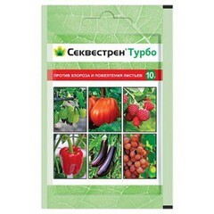Удобрение Секвестрен турбо 10гр. — против хлороза и пожелтения листьев (Россия)