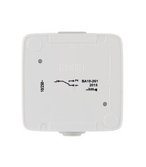 Переключатель Hegel Alfa одноклавишный накладной белый (ВА10-261) - фото 2