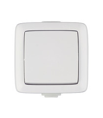 Выключатель Hegel Alfa одноклавишный накладной белый (ВА10-211) - фото 1