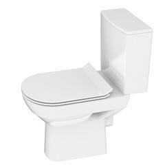 Унитаз-компакт CITY CLEAN ON сиденье slim дюропласт м/л быстросъём CERSANIT (KO-CIT011-3/5-COn-S-DL)