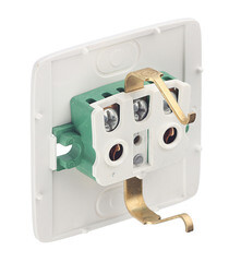 Розетка Hegel Alfa накладная черная с изолирующей пластиной (РА16-113-08) - фото 3