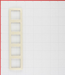 Рамка Hegel Master пятиместная слоновая кость (Р405-01) - фото 2