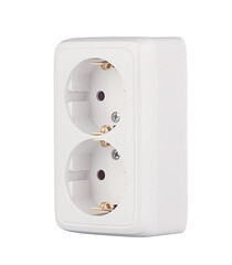 Розетка Hegel Alfa накладная белая с изолирующей пластиной (РА16-153) - фото 2