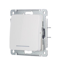 Переключатель Hegel Master одноклавишный встраиваемый белый с подсветкой (ВС10-462) - фото 4