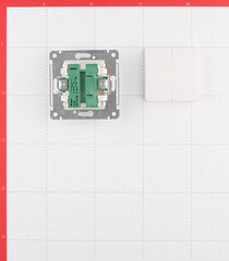 Выключатель Hegel Master двухклавишный встраиваемый белый (ВС10-451) - фото 3