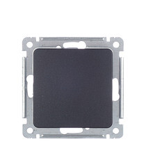 Изображение товара Переключатель Hegel Master одноклавишный встраиваемый черный (ВС10-461-08)