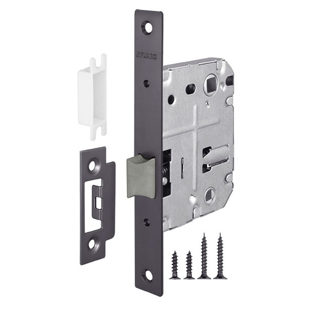 Изображение товара Замок врезной Fuaro Plastic P72-50 для межкомнатной двери под фиксатор графит Изображение товара Замок врезной Fuaro Plastic P72-50 для межкомнатной двери под фиксатор графит