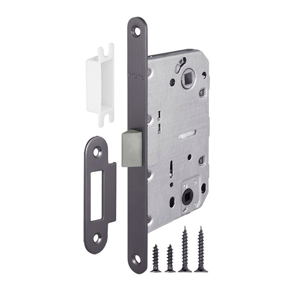 Изображение товара Замок врезной Fuaro Plastic P96WC-50 для межкомнатной двери под фиксатор графит