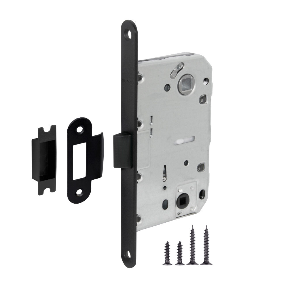 Изображение товара Замок врезной Fuaro Plastic P96WC-50 для межкомнатной двери под фиксатор черный Изображение товара Замок врезной Fuaro Plastic P96WC-50 для межкомнатной двери под фиксатор черный