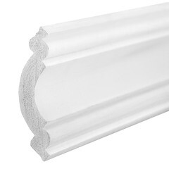 Плинтус потолочный из экополимера ударопрочный 49х49х2000 мм Cosca KX008 - фото 6