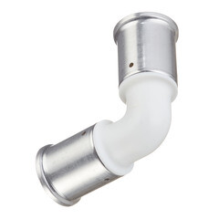 Угол Henco (1PKW-3232) 32(пресс) х 32(пресс) белый PVDF - фото 2