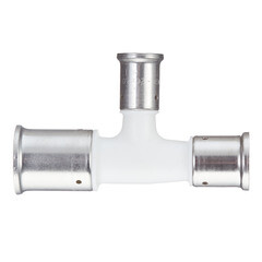 Изображение товара Тройник Henco (11PKW-322026) 32(пресс) х 20(пресс) х 26(пресс) белый PVDF