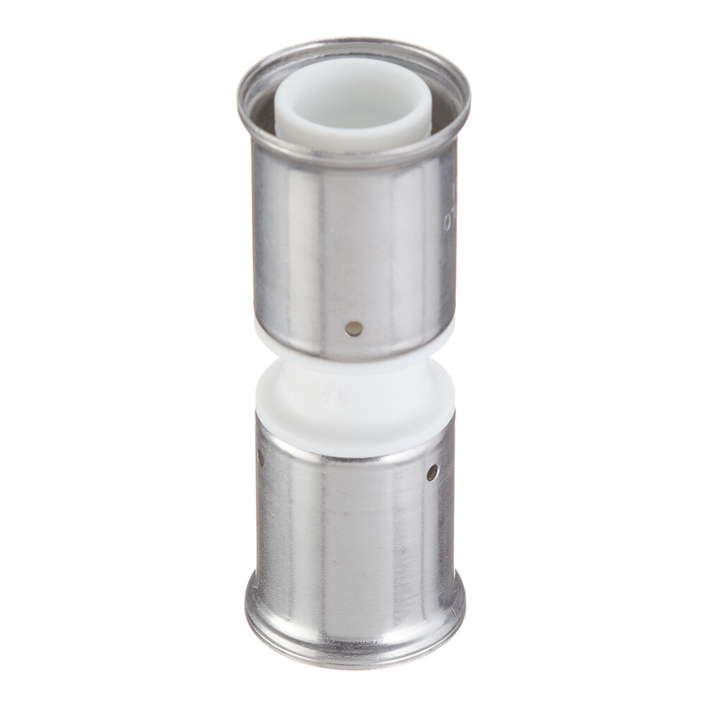 Изображение товара Муфта прессовая Henco 15PKW-3232 из PVDF для металлопластиковых труб 32 мм