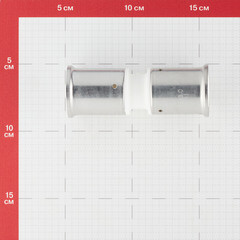 Муфта Henco (15PKW-3232) 32(пресс) х 32(пресс) белая PVDF - фото 2