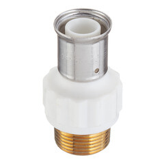 Изображение товара Муфта Henco (17PKW-2606) 26(пресс) х 1 НР(ш) белая PVDF