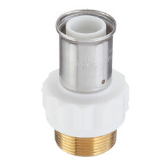 Изображение товара Муфта Henco (17PKW-3207) 32(пресс) х 1 1/4 НР(ш) белая PVDF