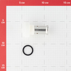 Муфта с накидной гайкой Henco (26PKW-1605) 16(пресс) х 3/4 ВР(г) белая PVDF - фото 3