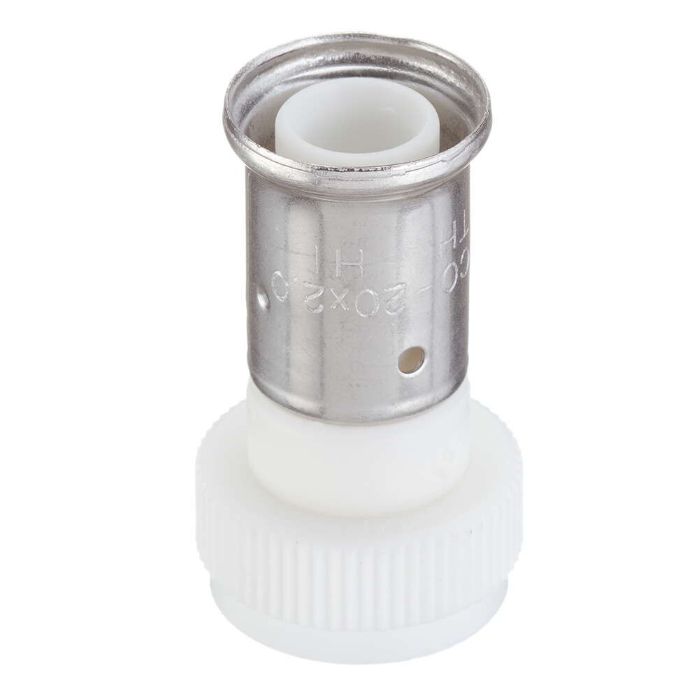 Изображение товара Муфта Henco 26PKW-2005 20мм х 3/4" ВР, белая, PVDF