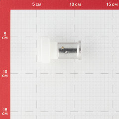 Муфта с накидной гайкой Henco (26PKW-2005) 20(пресс) х 3/4 ВР(г) белая PVDF - фото 3