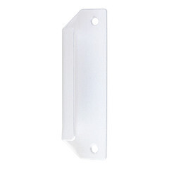 Ручка для балконной двери белая металл - фото 4