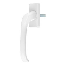 Ручка оконная белая металл HR