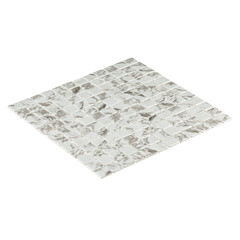 Мозаика Lavelly Smalta мрамор белый стеклянная 311х311х4,9 мм матовая - фото 9