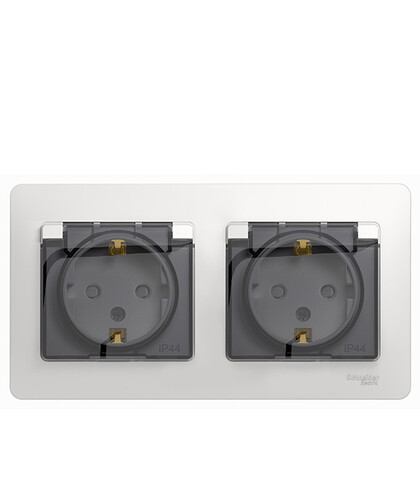 Встроенные розетки и выключатели Systeme Electric Glossa — купить в ...