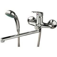 Смеситель д/ванны LEDEME d.35мм плоский излив 300мм L2213 (Китай)
