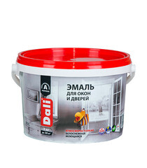 Эмаль для окон и дверей акриловая Dali белая полуматовая 3 кг - фото 2