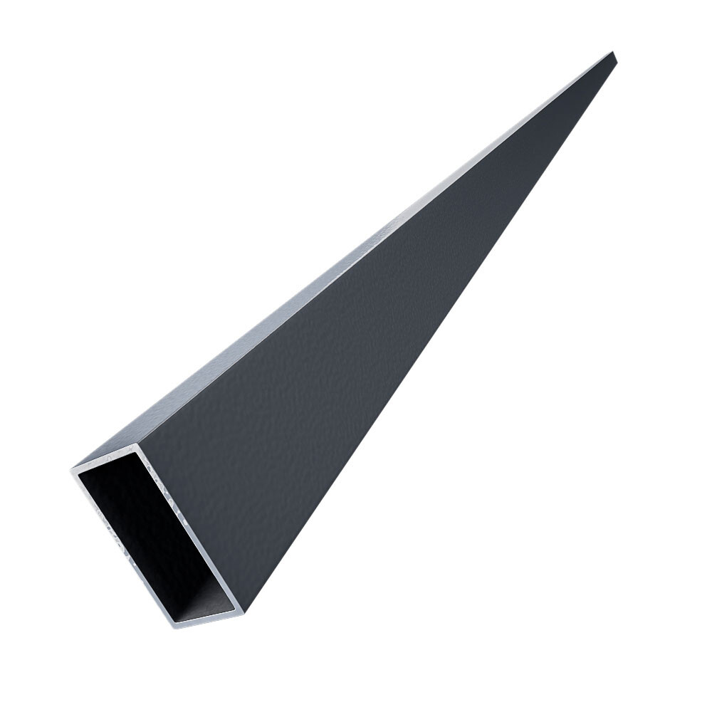 Изображение товара Лага для забора 40х20х1,5 мм 2,5 м графитовый серый RAL 7024