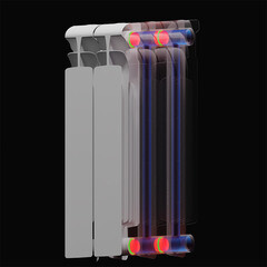 Радиатор биметаллический Rifar EcoBuild 500 мм 4 секции 1" боковое подключение белый - фото 3