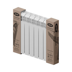 Радиатор биметаллический Rifar EcoBuild 500 мм 8 секций 1" боковое подключение белый - фото 3