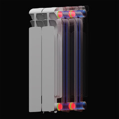 Радиатор биметаллический Rifar EcoBuild 500 мм 10 секций 1" боковое подключение белый - фото 6