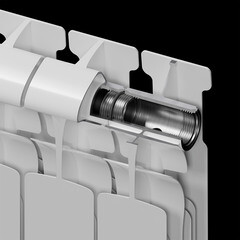 Радиатор биметаллический Rifar EcoBuild 500 мм 14 секций 1" боковое подключение белый - фото 5