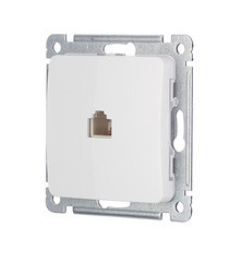 Розетка телефонная Hegel Master встраиваемая белая RJ11 (РСТ-400) - фото 3