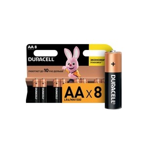 Батарейка Duracell АА пальчиковая LR6 1,5 В (8 шт.) — купить в Санкт ...