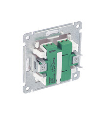 Выключатель Hegel Master двухклавишный встраиваемый белый с подсветкой (ВС10-452) - фото 2