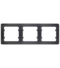 Рамка Hegel Master трехместная черная (Р403-08) - фото 1