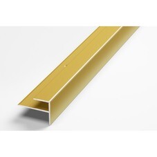 Порог для кромок ступеней 16х24x2700 мм золото (15.2700.02л)