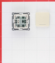 Выключатель Hegel Master одноклавишный встраиваемый слоновая кость с подсветкой (ВС10-412-01) - фото 5