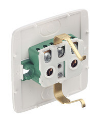 Розетка Hegel Alfa накладная слоновая кость с изолирующей пластиной (РА16-113-01) - фото 4