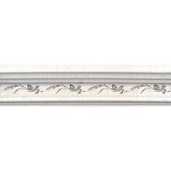 Плитка бордюр Kerama Marazzi 20х5 см багет Кантри Шик белый матовый декорированный