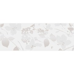 Плитка декор Kerama Marazzi Вилланелла Цветы 150х400х8 мм белый