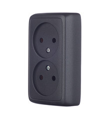 Розетка Hegel Alfa накладная черная (РА16-143-08) - фото 5