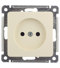 Изображение товара Розетка Hegel Master встраиваемая слоновая кость (РС16-401-01)