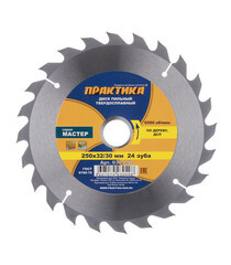Изображение товара Диск пильный по дереву Практика 250х32/30х2,9 мм 24 зуба (030-498)