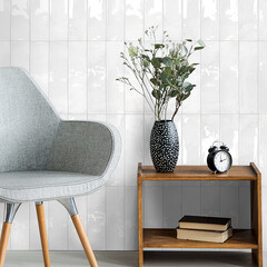 Плитка облицовочная Monopole Bora Bora белая глянцевая 300х75х8 мм (44 шт.=1 кв.м) - фото 7