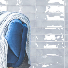 Плитка облицовочная Monopole Bora Bora небесный глянцевая 300х75х8 мм (44 шт.=1 кв.м) - фото 13